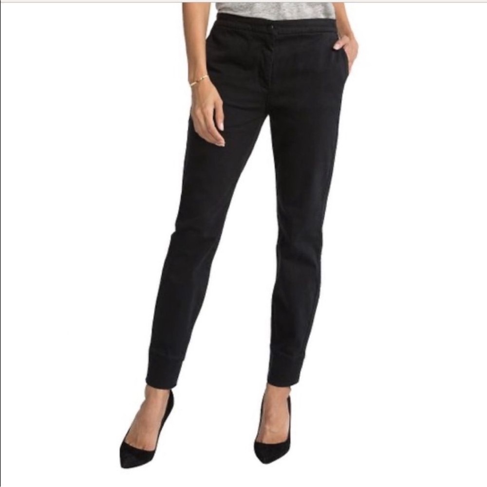 Spanx Sateen Trouser Pants Very Black Size 31